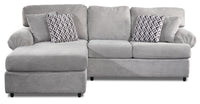 Macon 2-Piece Sectional with Left-Facing Chaise - Ash