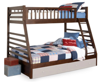 Galaxy Bunk Bed Set - Chocolate Cherry-Blue