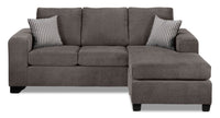 Knox Chaise Sofa - Dark Grey