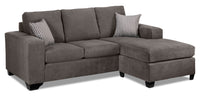 Knox Chaise Sofa - Dark Grey